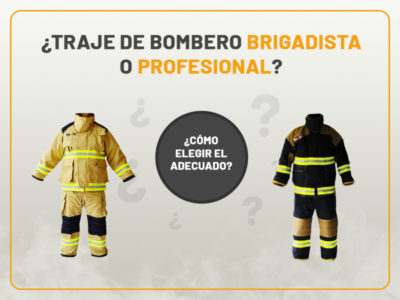 traje de bombero brigadista y traje de bombero profesional