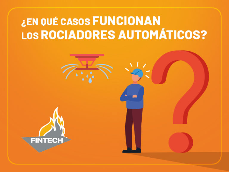 banner informativo acerca de rociadores automáticos